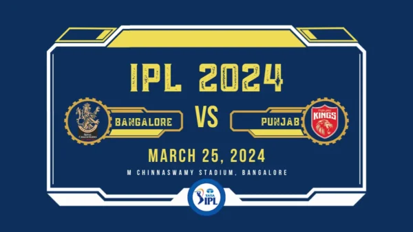 RCB vs PBKS IPL Tickets: Royal Challengers Bangalore vs Punjab Kings Tickets