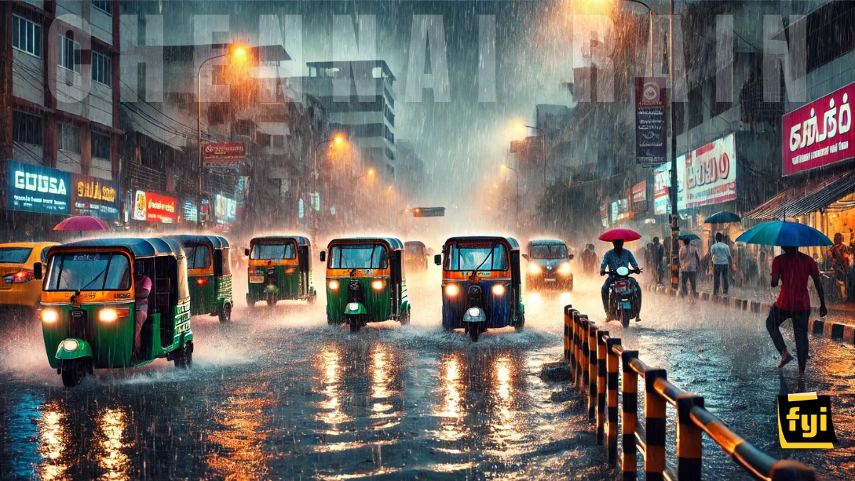 Heavy Rain Alert Issued for Chennai & Chengalpet October 13–17, 2024